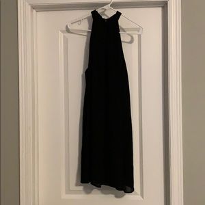 Black high-neck dress